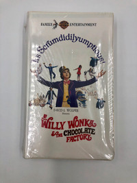 VTG Willy Wonka and The Chocolate Factory VHS Sealed Clamshell