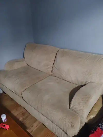 Willing to negotiate! Used Futon in good condition (sits 2-3)., View more