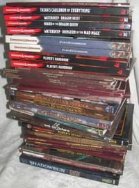 Large Collection of Dungeons and Dragons Books