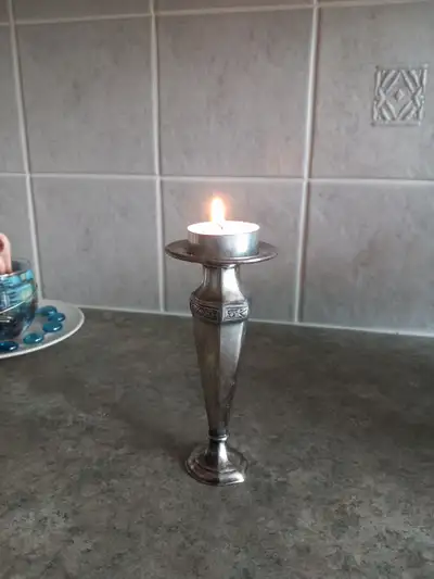 Vintage Silver Candlestick  Holder, View more
