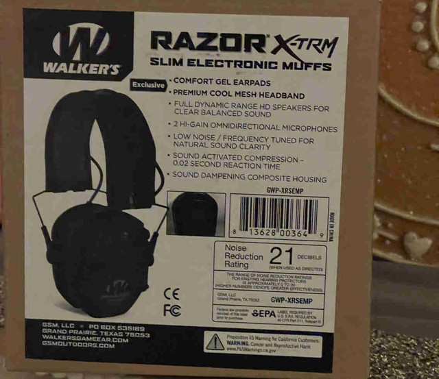 Walkers Razor XTRM slim electronic ear muffs  in Other in City of Halifax