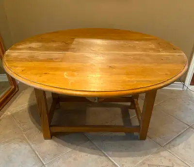 Natural Pine, Drop Leaf Table & Matching Mirror, View more
