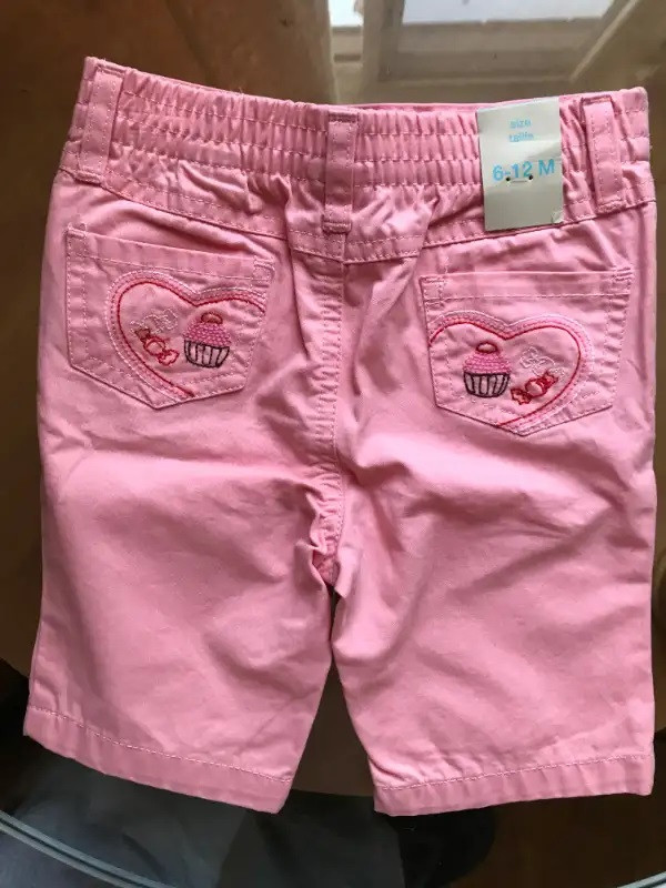 BRAND NEW Baby Girl's pants with tags 6-12 months old in Clothing - 6-9 Months in Edmonton