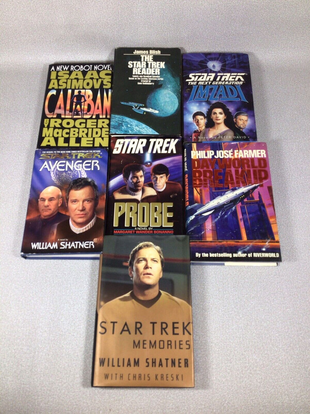 Vintage hardcover Star Trek & SciFi book lot - aa18 in Fiction in Cambridge - Image 2