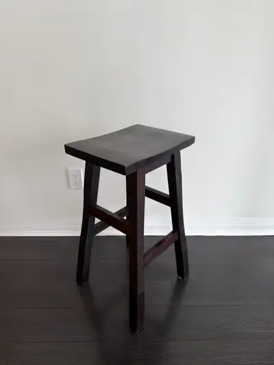 Wooden High Stool x2, View more