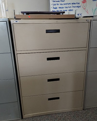 Lateral 4-drawer filing cabinets