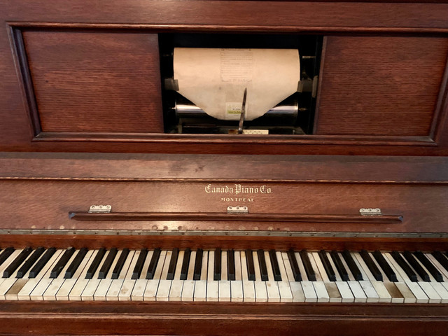 Player Piano with playing rolls  in Pianos & Keyboards in Pembroke - Image 2