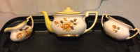 Vintage/antique China - Gibsons: teapot, sugar bowl & creamer