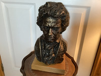 Vintage Beethoven Bust Sculpture by Austin Productions Inc