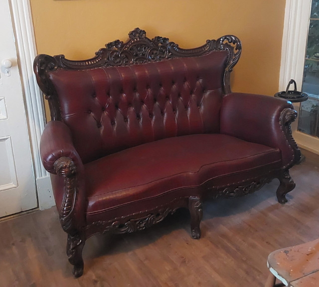 GORGEOUS, ONE OF A KIND,  ANTIQUE LOVE SEAT in Couches & Futons in Summerside