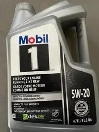 4 Unopened Jugs Mobil 1 - 5W20 Synthetic Oil
