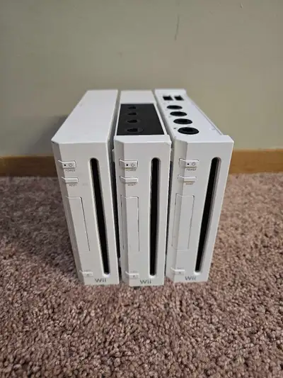 3 Nintendo wii consoles, View more