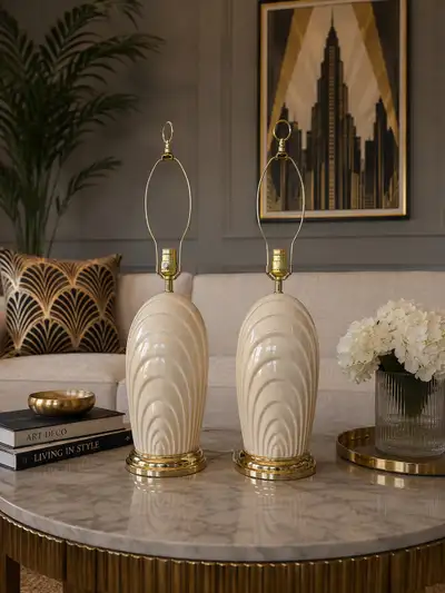 Vintage Art Deco Table Lamps – Pair, View more