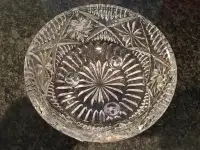 Pinwheel crystal glasses.