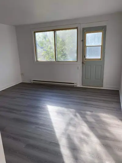 Complètement rénové et peinturer. Comprenant le poele et le frigo, chauffer et éclairer. Situé dans...