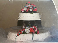 Beautiful Two Tier artificial wedding cake.