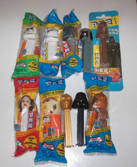10 Star Wars Pez Dispensers - 7 Unopened, Sealed - 3 Loose New -