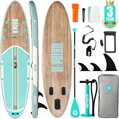 New in box: Premium 10'6" inflatable paddle boards—durable, stable, 450 lb capacity Includes paddle,...