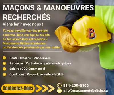 Maçons et Manœuvres recherchés, View more
