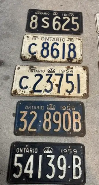 Older Ontario License Plates for sale!, View more