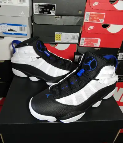 AIR JORDAN 6 RINGS BLACK/ROYAL MEN'S SZ12 BRAND NEW IN BOX, View more