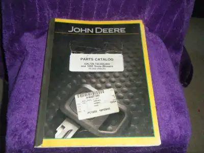 John Deere 526, 726, 732, 826, 832, 1032 Snow Blower Parts Catalog shipping available at your cost a...