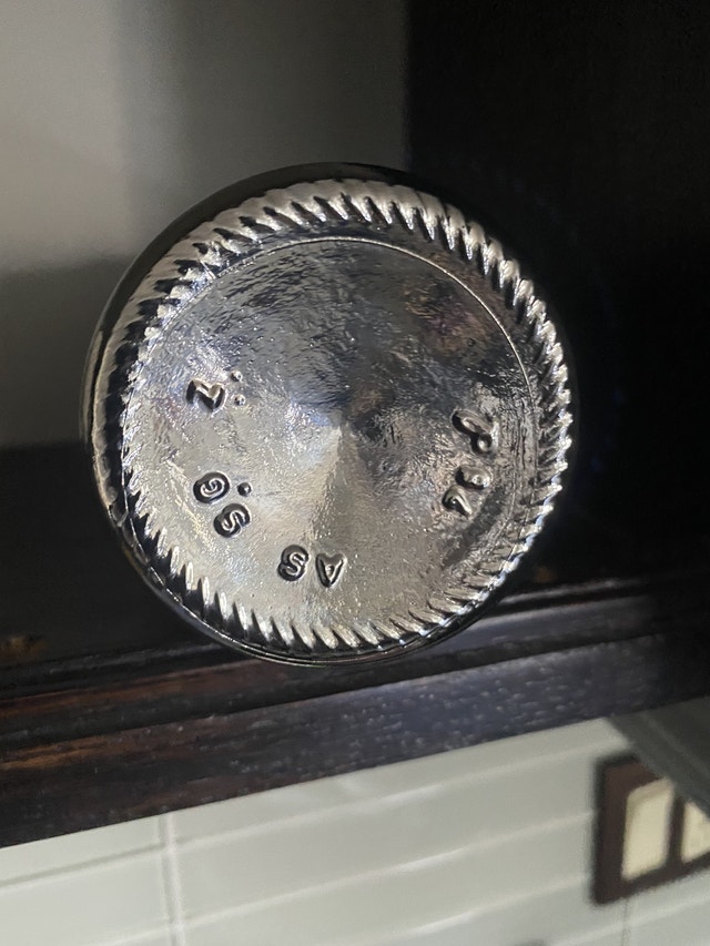 Vintage Charleston Follies Marie Brizard empty liqueur bottle Arts