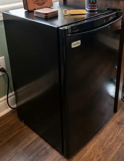 Mini fridge by Moffat, works great, no complaints. Reason for selling, is I don't need it. Ready for...