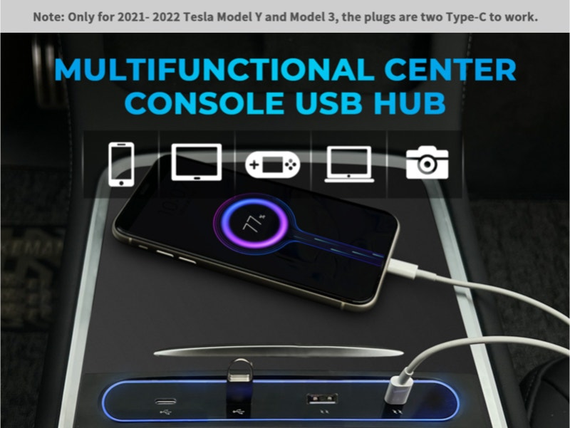 Tesla Multi USB HUB 2021 + Model 3/Y | Cables & Connectors | Calgary ...