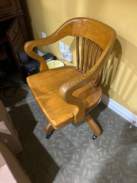 Hardwood office chair 