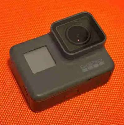 GoPro hero5 with case, mount, extra batteries, battery charger, View more