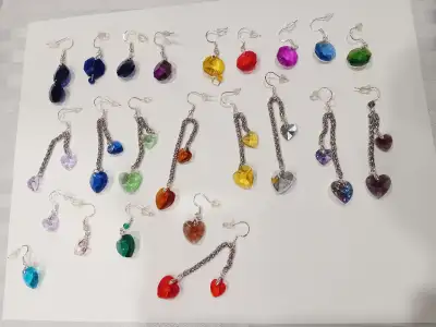 925 Sterling Silver Earrings with Crystal Glass, View more