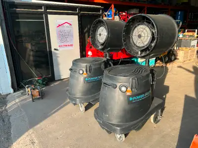 $ 8,000 US VALUE Power Breezer PB10-A-06B Industrial Evaporative Misting Cooling Fan YEAR 2018 LIKE...