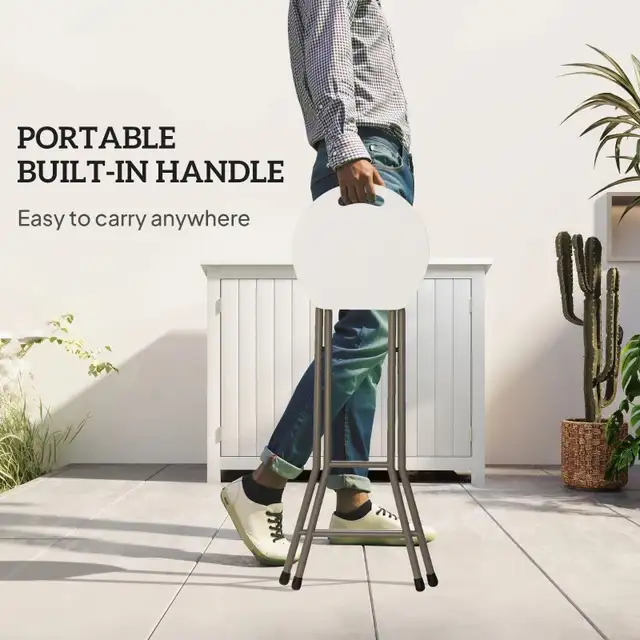 29"H Folding Outdoor Bar Stool in Chairs & Recliners in Markham / York Region - Image 5