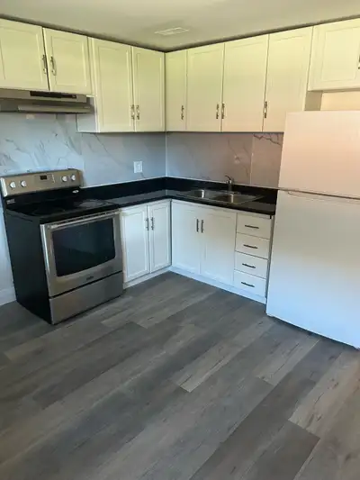 Basement apartment with separate entrance. Windows in every room. Bright raised bungalow basement. I...