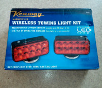 KENWAY Wireless LED Trailer Tow Lights Kit Magnetic