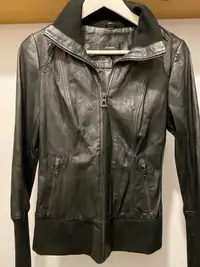 Veste en cuir noir Rudsak S - Leather Jacket