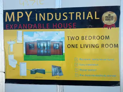 New Spacious two-bedroom expandable house with one living room, View more