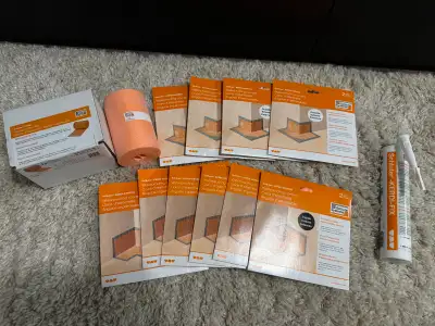 Selling brand new Schluter KERDI waterproofing materials for shower and tile projects. X2 Bands - SO...
