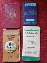 Vintage Lot of Manitoba Advertising  Notebooks
