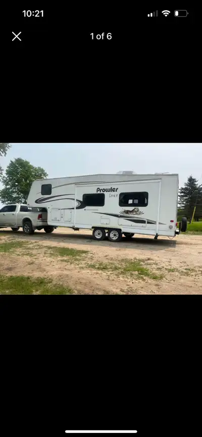 27 ft 5th wheel trailer with ownership Sleeps 6 Tows great Comes with a brand new battery 1 electric...