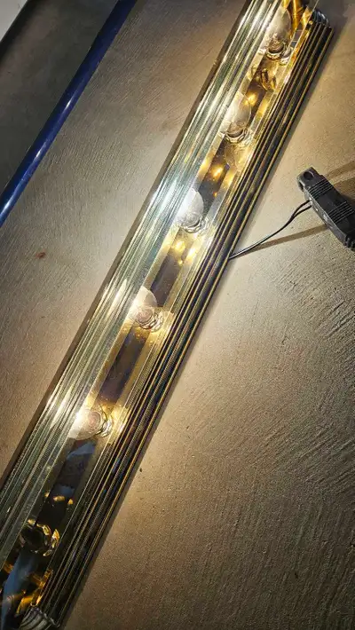 Brass wall light, View more
