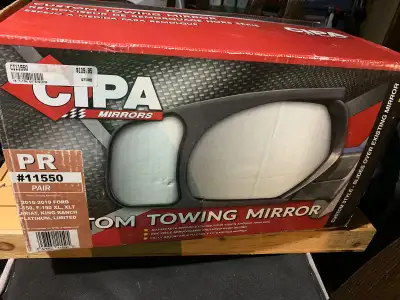 Custom Towing Mirror pair for 2015 - 2019 Ford F150, F150 XL, XLT, Lariat, King Ranch, Platinum and...