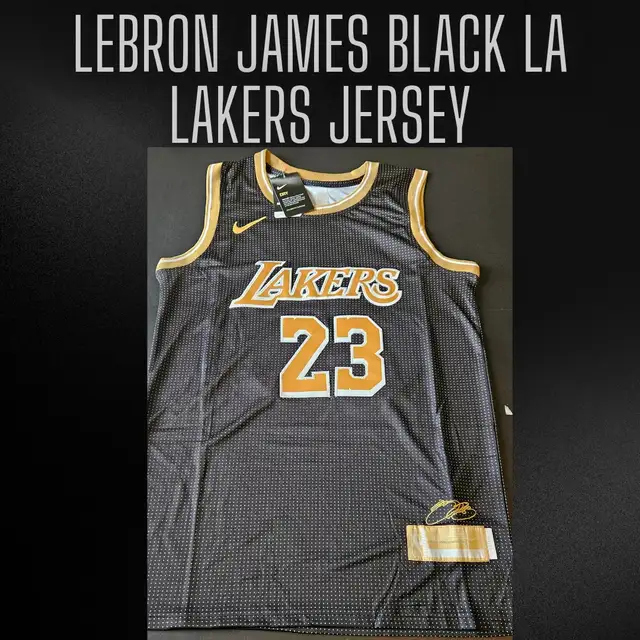 Lebron James Black Los Angeles Lakers Jersey Medium