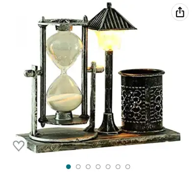 Creative Antique Style Quicksand Street lamp Pen Holder Student, View more