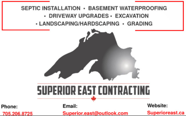 Superior East Contracting in Excavation, Demolition & Waterproofing in Sault Ste. Marie