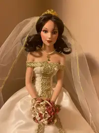 Celtic bride porcelain doll