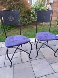 2 Iron metal Bistro/Patio chairs