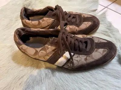Mens vintage leather / Suede running shoes, View more