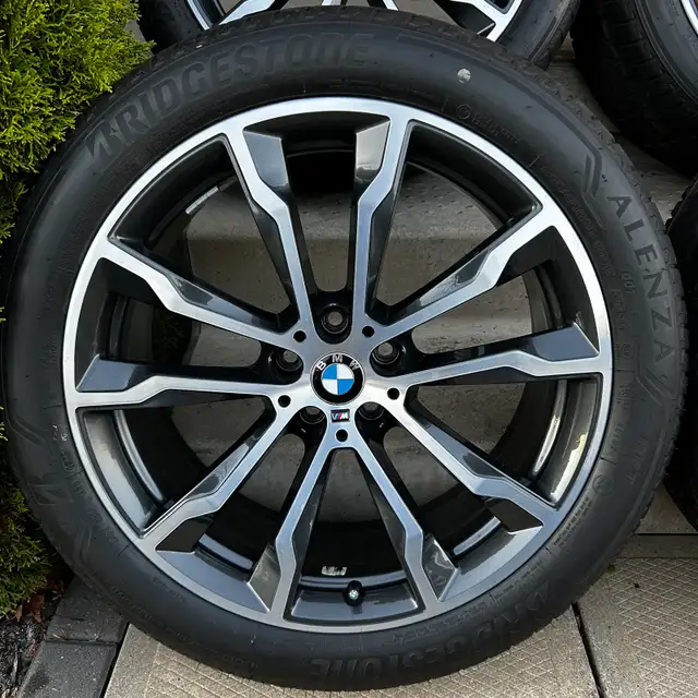 5x112 20” OEM BMW rims 699M Bridgestone summer RFT in Tires & Rims in London - Image 3